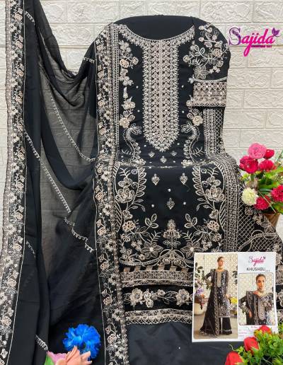 SD-1039 BY SAJIDA DESIGNER GEORGETTE SALWAR SUIT WHOLESALER IN INDIA